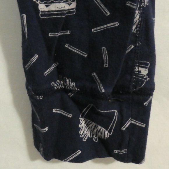 BABY GAP burgers and fries pajama pants with pockets and drawstring waistband - Picture 13 of 14